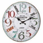 60.3045.11 TFA VINTAGE Kensington Analogové nástěnné hodiny v retro stylu