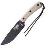 ESEE-6HM-B ESEE Plain Edge With Modified Handle, Leather Sheath