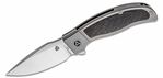 QPS Knife QS136-A Legatus Titanium CF vreckový nôž 8,6 cm, titán, uhlíkové vlákno