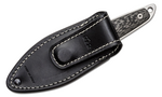 MKM MK MA02-CF MAKRO 2 Sheepsfoot všestranný nůž 7,3 cm, Stonewash, uhlíkové vlákno, kožené pouzdro