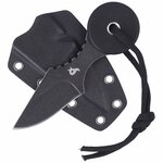 BF-753 FOX knives BLACK ARROW FIXED CLIP POINT BLADE STAINLESS STEEL 440C BLACK IDROG. SW,G10 BLAC