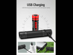 KLARUS KL-E2 kapesní baterka s dvojitým spínačem, 1600 lm, baterie 18650 3600 mAh, USB