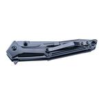 Herbertz 596612 jednoručný vreckový nôž 9,6cm D2, CNC frézovaný hliník, čierna 