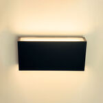 Modee LED čierna nástenná lampa 8W 710lm neutrálna biela (ML-LWL0004)