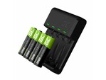 GRSETGC01 Green Cell VitalCharger töltőkészlet és 4 db AA 2000mAh Ni-MH akkumulátor