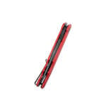 Kubey KU253B Pylades Red Black zsebkés 11,8 cm, fekete, piros, G10, csat