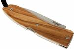 8800 UL LionSteel Folding knife with D2 blade, Olive wood handle with sheath