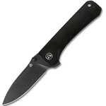QSP Knife QS131-P2 Hawk Blackwash kapesní nůž 8,2 cm, ebenové dřevo