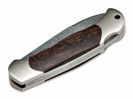 Böker 111920DAM Junior Scout Spearpoint Curly Birch vreckový nôž 7 cm, damašek, kučeravá breza