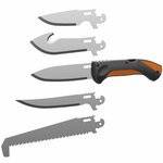 Cold Steel CC-FLDKIT CLICK N CUT Hunting Field Kit vadászszett kés + 5 penge, fekete-narancs