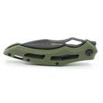 FOX kések FE-033 EDGE SPARROW OD GREEN zsebkés 8 cm, Stonewash, zöld, G10