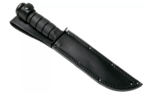 KA-BAR KB-1212 FULL SIZE BLACK bojový taktický nôž 18 cm, čierna farba, kožené puzdro