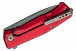 MT01A RB LionSteel Folding nůž OLD BLACK M390 blade, RED aluminum handle