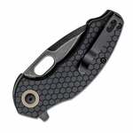 Kizer V3477C2 Roach Mini Black kapesní nůž 7,6 cm, Black Stonewash, celočerná, G10