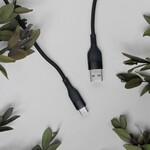 Maxlife MXUC-07 kabel USB - USB-C 1,0 m 3A černý nylon (OEM0101187)
