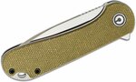 CIVIVI C907S Elementum Olive zsebkés 7,5 cm, szatén, olíva-zöld, Micarta