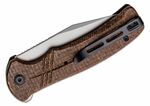 CIVIVI C20038D-6 Cogent zsebkés 8,8 cm, Gyöngyfúvott, barna, Micarta