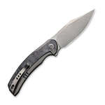 WE19022F-2 We Knife Snick Gray Titanium Handle With Marble Carbon Fiber Inlay Gray Stonewash