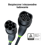 EVKABGC04 Green Cell Snap Type 2 EV Charging Cable 11 kW 7 m pro Tesla Model 3 SXY, VW ID.3, ID.4,
