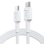 KABGC30W Green Cell Cable bílá USB-C typ C 1,2m PowerStream with fast charging Power Delivery 60W,