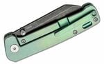 QSP Kés QS130-Y Penguin Titanium Green BlackStonewash zsebkés 7,8 cm, zöld, titán