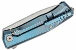 MT01 BL LionSteel Folding knife M390 blade, BLUE Titanium handle