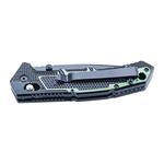 Herbertz 597013 jednoručný vreckový nôž 9,4cm Axis Lock, hliník, čierno-zelená
