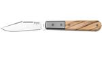 CK0112 UL LionSteel Clip M390 blade,  Olive wood Handle, Ti Bolster & liners
