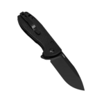 Kizer L3002A1 Amicus vreckový nôž 7,6 cm, celočierna, G10
