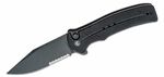 CIVIVI C20038E-1 Cogent Half Serrated vreckový nôž 8,8 cm, Black Stonewash, čierna, G10