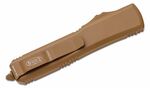 Microtech 121-2CTA Ultratech Cerakote Tan Standard automata kés 8,8 cm, barna, alumínium