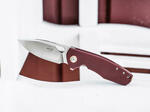 Böker Plus 01BO385 Little Friend vreckový nôž 7,8 cm, červená, G10, spona