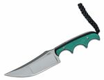 CR-2394 CRKT Minimalist® Katana nôž na krk 9 cm, zeleno-čierna, GRN, termoplast puzdro