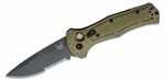 Benchmade 9070SBK-1 CLAYMORE Ranger Green automata taktikai kés 9 cm, fekete, zöld, Grivory