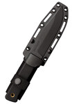 Cold Steel 49LCKD SRK Compact záchranársky nôž 12,7 cm, čierna, Kraton, puzdro