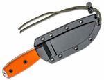 ESEE-4P35V-OR univerzální nůž 11,4 cm, oranžová, G10, S35VN, připínací černé plastové pouzdro