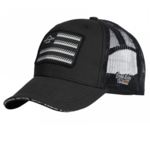 K13055-FG-01-Black-ONE SIZE Pentagon Wills truckers Twill Cap -FG
