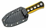 QSP Knife QS141-A1 Canary G10 Black/Yellow nůž na krk 6,4 cm, G10, černo-žlutá, pouzdro Kydex