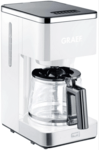GRAEF FK401 Kávovar na filtrovanú kávu kávu biely, sklenený hrnček, on/off, 1,25 L