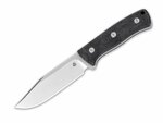 QSP Knife QS134-A Bison Black vnější nůž 11,5 cm, černá, Micarta, pouzdro Kydex