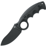 FX-620 B FOX knives /RUSS KOMMER ALASKAN HUNTER  FIXED KNIFE BLACK G10 HANDLE-BLACK IDROGLIDER BECUT