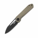 Kubey KU321E Royal Nest kapesní nůž 7,6 cm, Dark Stonewash, hnědá Tan, G10