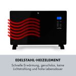 10032789 Klarstein Norderney, konvektor, termostat, časovač, 2000 W, 30 m², černý