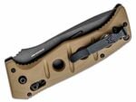 Benchmade 2750GY-3 Sibert Adams Auto Tungsten automatický taktický nůž 9,6cm, šedá, světle hnědá, G1