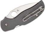 Spyderco C123PGY Sage 5 Könnyű zsebkés 7,6 cm, szatén, szürke, FRN