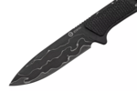 CIVIVI C23010-DS1 Mini Elementum pevný nôž na krk 5,7 cm, damašek, tmavozelená, Micarta, puzdro