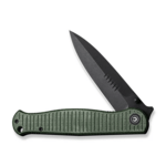 CIVIVI C23025-3 RS71 zsebkés 10,2 cm, Fekete Stonewash, zöld, Micarta