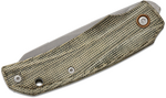 MKM MK IC-GC ICE vreckový nôž 6,5 cm, Stonewash, zeleno-sivá, Micarta