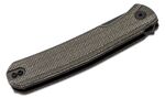 S21042-3 Sencut Scitus Dark Green Canvas Micarta Handle Black Stonewashed D2 Blade Lin