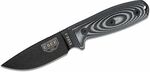 3PMB-002 ESEE black blade, šedá/černá G-10 3D handle, black sheath